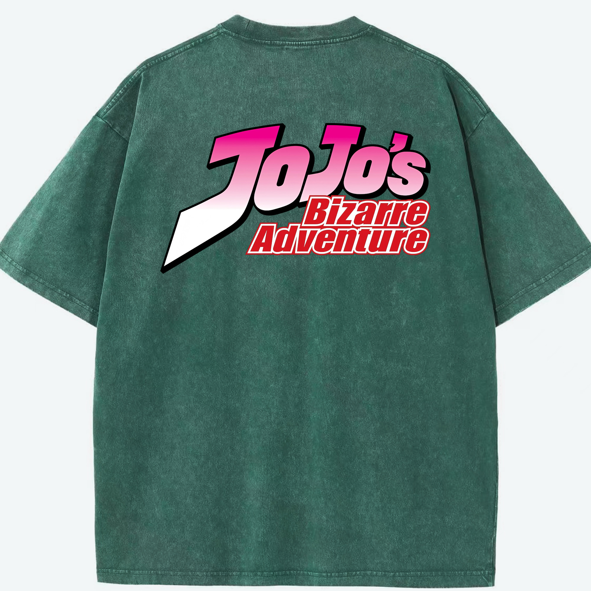 （画像用） ジョジョの奇妙な冒険 JoJo's Bizarre Adventure 綿100% ヴィンテージ風 半袖Tシャツ（背面プリント）